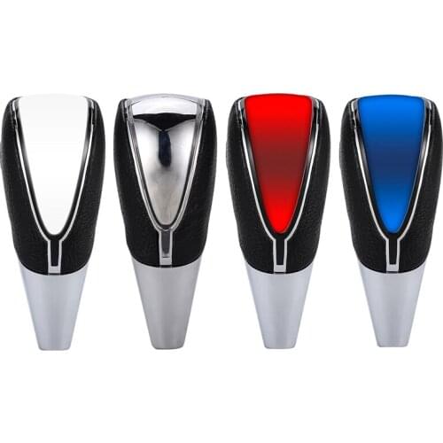 Car Shift Knob Cover Contact Activated LED Light Gear Knob Modification Leather Shifter Knobs Shift Light