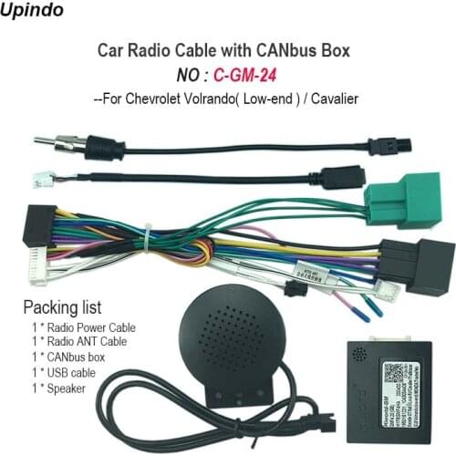Car Radio Cable CANBus Box Adapter for Chevrolet Volrando Cavalier Wiring Harness Audio Media Player Power Connector Socket