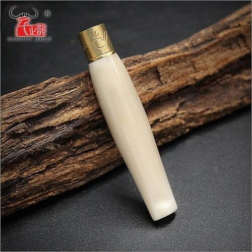 The Cigarette Holder Are Handmade From Natural Yak Horns,Detachable And With Filter Tobacco Pipe,Yak Bead