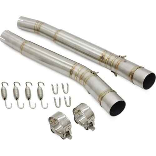 51MM Motorcycle Exhaust Muffler Middle Link Pipe Tube Slip On For Suzuki Hayabusa GSX1300R GSXR1300 Hayabusa 2008 - 2017 2009