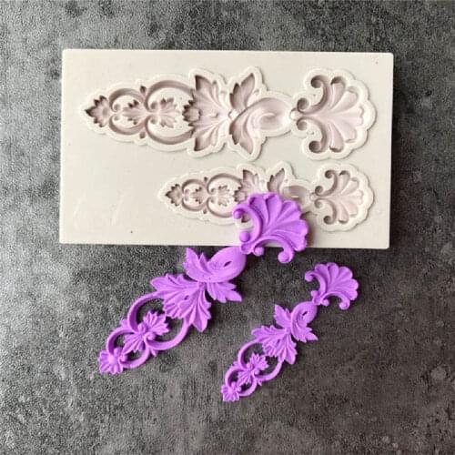 Cake Decorating Tools Chocolate Gumpaste Mold Cake decorating Tools Border European Relief Silicone Mold Fondant Mold