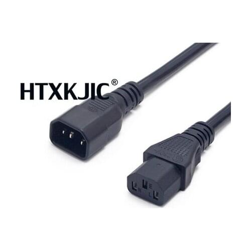 Male to Female C13 to C14 CPU PDU Extension Cable COMPUTER CABLE power cord extension cable 1.8M