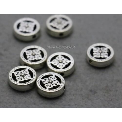 10PCS wholesale clasp Boutique Round Alloy Findings separate Fittings for Accessory 17*4.5mm DIY Jewelry Making Design DIY beads