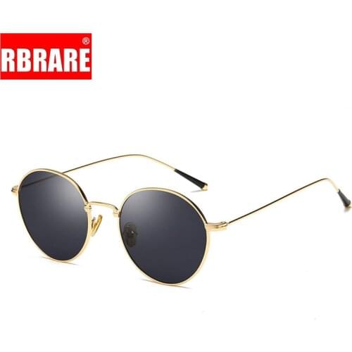 RBRARE Metal Round Sunglasses Women 2021 High Quality Luxury Brand Retro Sun Glasses For Men Women Sunglasses Oculos Masculino