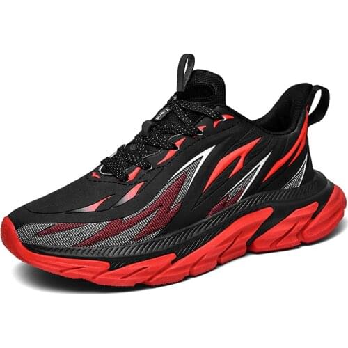 New Brand Fashion Mens Shoes Breathable Mesh Running Shoes 46 Large Size Sneakers Comfortable Walking Jogging Casual Shoes