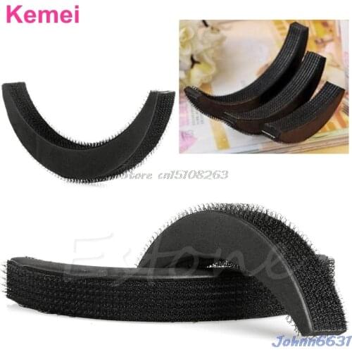 Set 3Pcs Hair Increase Bumpit Styling Tool Bump Foam Sponge Pad Insert Wedding #Y207E# Hot Sale