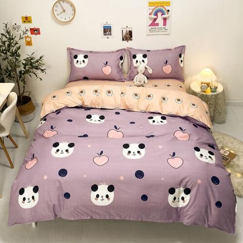Papa&Mima Bedding Set Bed Linen (Pillowcase Sheet Quilt Cover) Single Double Queen King Size