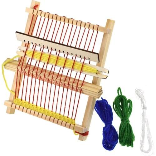 Deluxe Loom Kit,Childrens Loom Hand-Woven,Wooden Multi-Craft Weaving Loom,DIY Wool Knitting Machine for Girl Gifts Handmade Toy