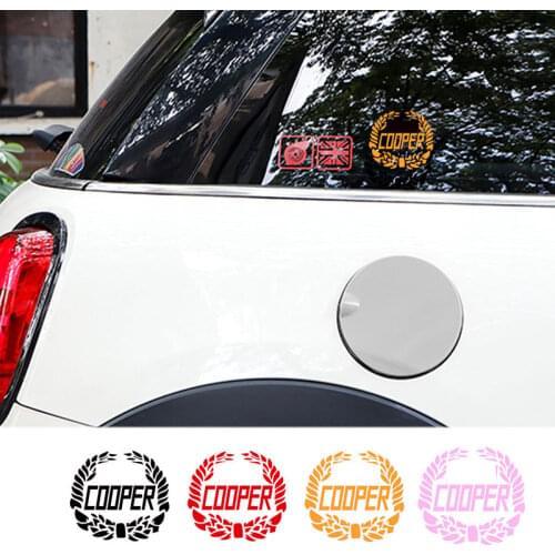 Laurel Flower Body Side Window Sticker Trunk Tank Decal Stickers For Mini Cooper One D S Countryman F55 F56 R55 R56 R60 F60 R61