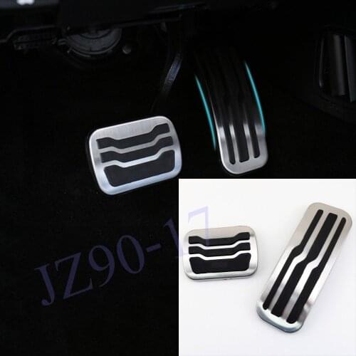 No Drilling Non-slip Stainless Steel Gas Fuel Pedal Pad Auto Pedals Cover Fit For Ford Explorer 2011-2017 Car StylingAccessories