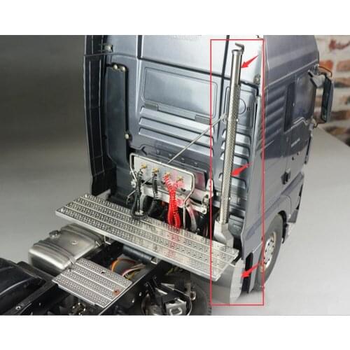 New design remote control MAN actros truck metal exhaust pipe for tamiya 1/14 scale trailer MAN TGX TGS 56325 56329 tractor