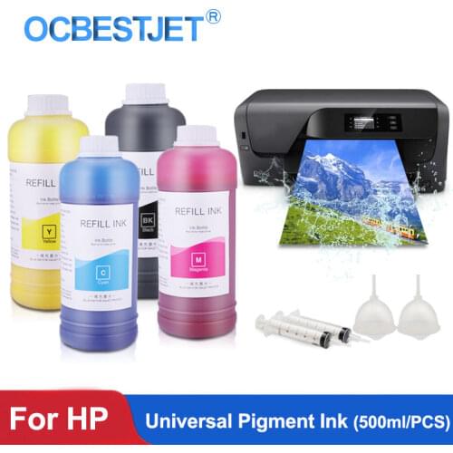 500ml/Bottle Pigment Ink For HP 178 364 655 670 711 920 932 933 950 951 952 953 954 955 970 971 980 Pigment Ink For HP Printer