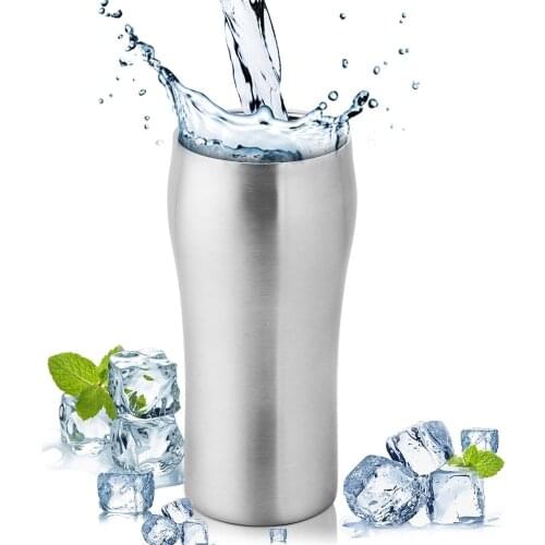 Realand 15OZ Stainless Steel Double Wall Vacuum Insulated Beer Mug Coffee Cup Soda Wine Coffee Milk Tumbler Drinkware