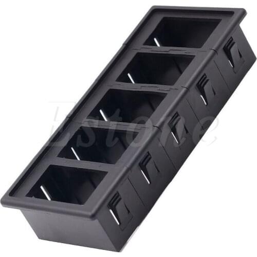 Plastic 5 Rocker Switch Clip Panel Assembly Patrol Holder Housing For ARB Carling Style