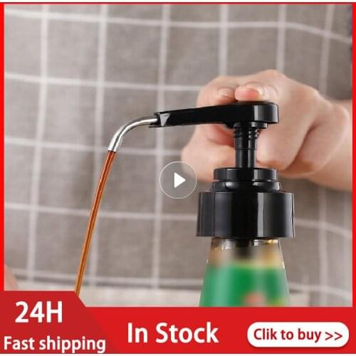 Simple Fuel Bottle Convenient Pressing Nozzle Household Kitchen Syrup Bottle Squeezing Machine Press Mouth Kitchen Accessories