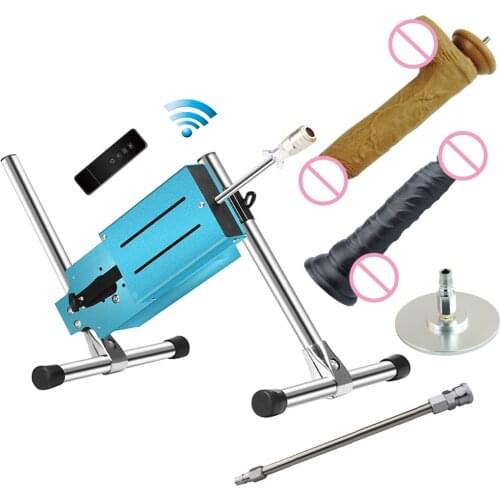 Fredorch New Updated Remote Control F22 colourful Sex Machine Fucking Machine Gun with VAC-U-Lock Dildo Adult Sex Products