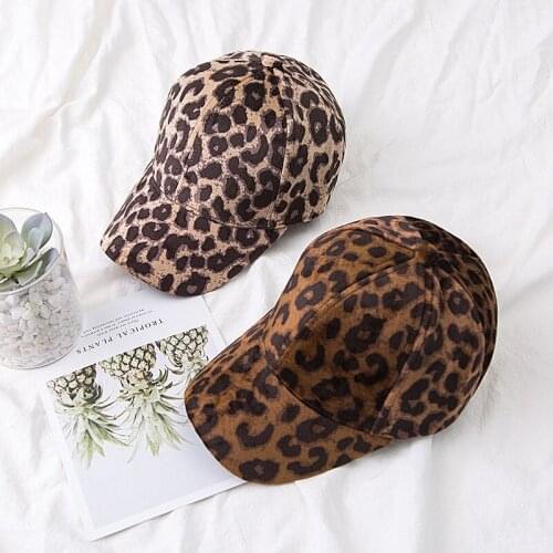 Leopard Baseball Cap Unisex Kids Baby Girls Boys Fashion Caps Accessoriesn Active Hats Gift