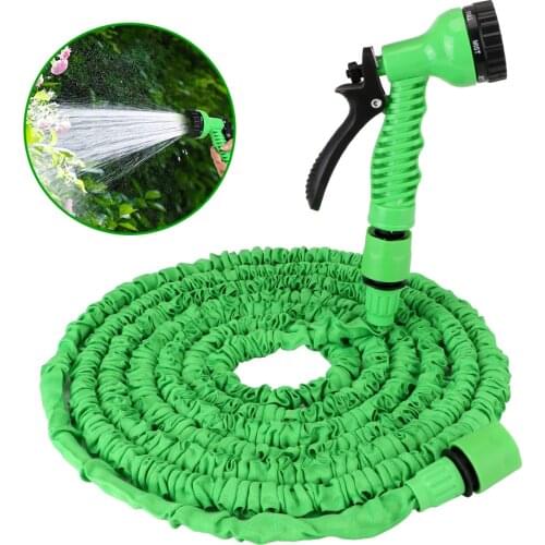 7 Modes Adjustable Water Gun Foam High Pressure Water Hose Sprayer Garden Hose Pipe Expandable Cars Garden Washing