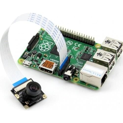 Waveshare Raspberry Pi Camera Module G Adjustable Focal Fisheye Lens 5 Megapixel OV5647 Sensor Supports all Raspberry Pis