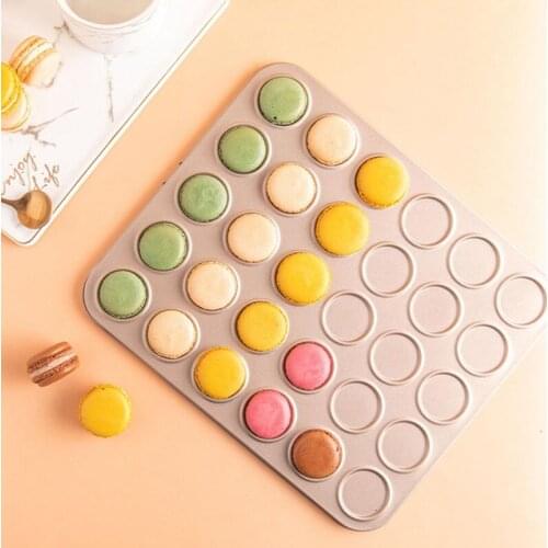 1Pcs 30 Cavity Macaron Silicone Mat Pastry Cake Macarons Mould Mold Christmas Bakeware Kitchen Baking Tools Mat