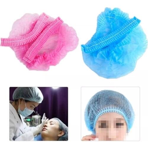 20pcs Disposable Microblading Non Woven Fabric Permanent Makeup Hair Net Caps Sterile Hat For Eyebrow Tattooing Catering