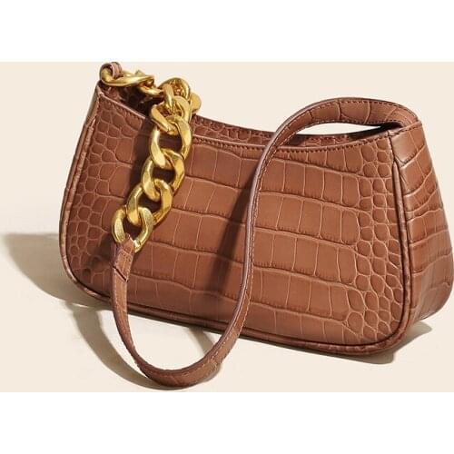 2021 New Stone Grain Designer Bag For Women Short straps Cow Leather Shoulder Bag High Quality Small Handbags