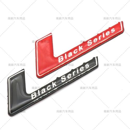 3D Black Series Badge Rear Trunk Emblem Decal Car Stickers For Mercedes Benz A B C E S Class GLC GLE GLS C63 Car Styling