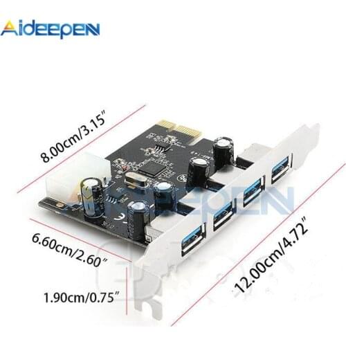 4 port USB 3.0 PCI-e Expansion Card PCI express PCIe 2.5Gbps USB 3.0 hub adapter 4-port USB3.0 controller 5 Gbps PCI e express