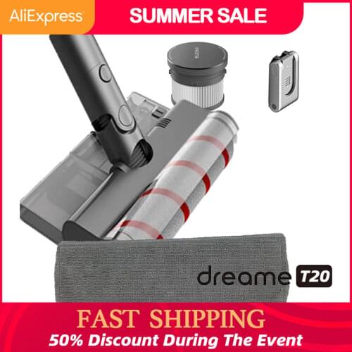 2020 Cyclone Hepa Filter Roll Brush Mop Cloths Water Tank Battery For Original Dreame T20 Handheld Vacuum Cleaner Accessories