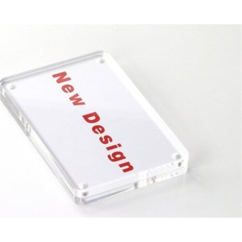 Acrylic photo frame paper price tag display promotion label holder office table name card cover frame desk sign Holder 70x100mm