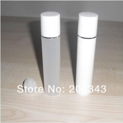 35ML white/transparent roll ball bottle with silver line for eye cream,perfume,essentical oil