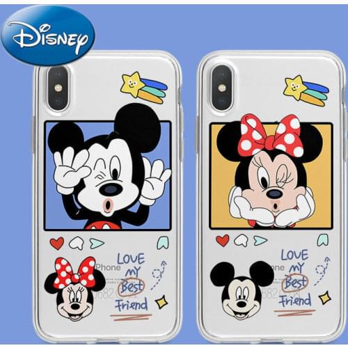 Disney Phone Case for IPhone 6S/7/8P/X/XR/XS/XSMAX/11/12Pro/12mini Mickey Mouse Minnie Case Cover