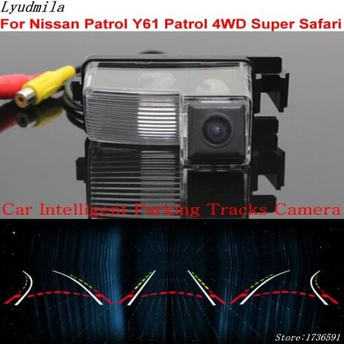 Lyudmila Car Intelligent Parking Tracks Camera FOR Nissan Patrol Y61 Patrol 4WD Super Safari Back up Reverse Rear View Camera