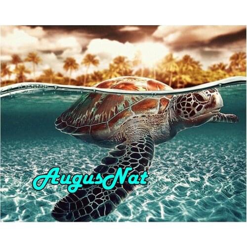 Sea animal diamond painting turtle dimond embroidery full diamant art cross stitch sequin picture oil paint by number large size