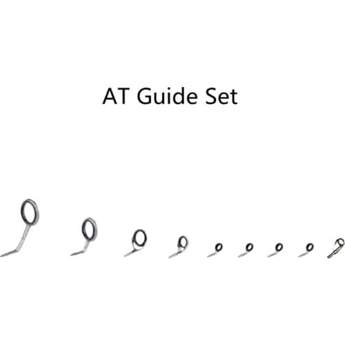 NooNRoo AT Guide Set Fishing rod guides one set (9pcs) fishing rod parts repair guide 2 bags