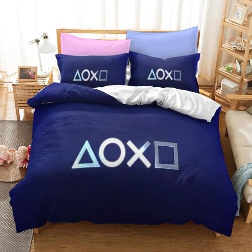 StarBlue-HGS Forever Games Bedding Set Quilt Cover/Duvet Cover Queen King Home Textile Comforter Cover Pillowcase Queen