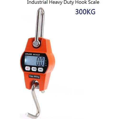 300kg Mini LCD Digital Portable Industrial Electronic Heavy Duty Weight Hook Crane Hanging Scale Kg/LB/N mode