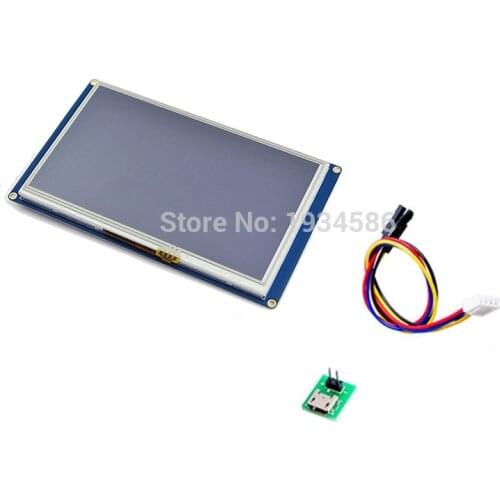 Nextion 7.0" 7 Inch Serial USART HMI TFT LCD Display Module 800 * 480 Intelligent Touch Panel 5V 510mA For Arduino Raspberry Pi