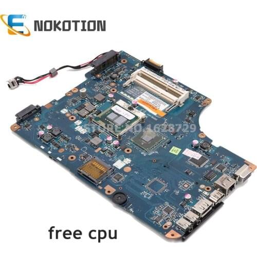 NOKOTION K000092510 NSWAA LA-5321P For Toshiba Satellite L500 L550 Series laptop motherboard DDR3 Free cpu full tested