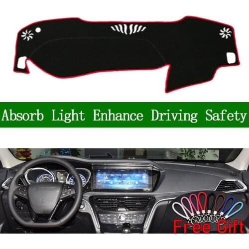 For Venucia T90 2017 2018 Dashboard Cover Sun Shade Non-slip Dash Mat Pad Carpet Car Stickers Interior Accessories