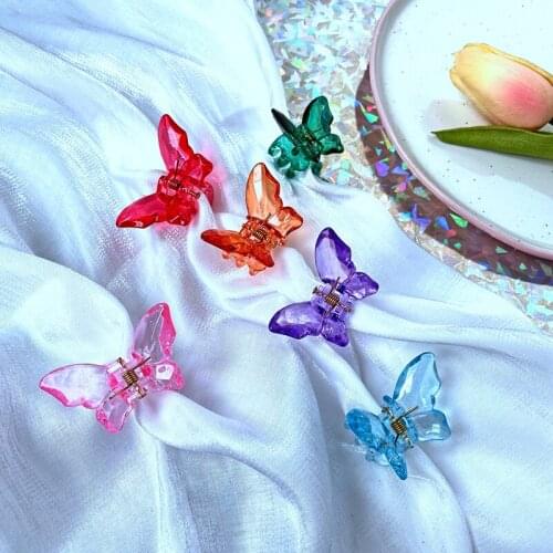 Transparent Acrylic Butterfly Hair Claw for Women Girls Hair Accessories Hair Crab Clamps Clips Hairpins Barrettes Headwear