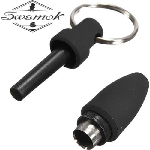 Rubber Cigar Punch Cutter Blade Key Ring Chain Bullet Style Draw Hole Black Cut Cohiba Cool Gadgets Portable Gadgets Pocket