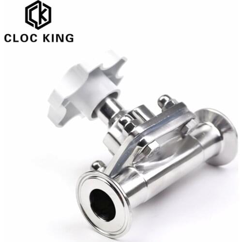 DN15 DN20 DN25 DN50 Sanitary Diaphragm Valve SS316L Stainless Steel 1.5" 2" Tri Clamp Diaphragm Valve of Brew beer Dairy Product