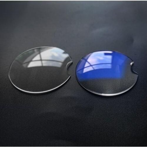 Sapphire glass double dome Notch at 3 o'clock watch Repair Parts For Cartier blue AR /Transparent