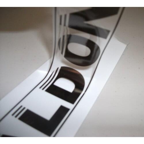 Custom Made Planner Clear Rose Gold Foiled Icon Stickers,Logo design vinyl clear sticker ---PX8055