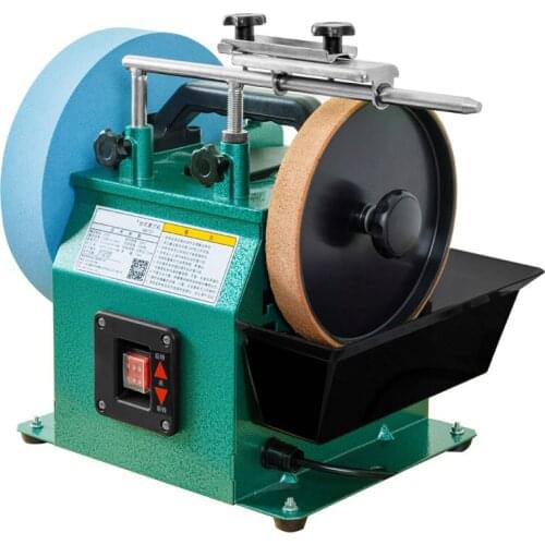 Sharpener Low Speed Grinder Polishing Machine Desktop Grinding Machine H8101 Fused Alumina 10 Inch Positive and Negative White