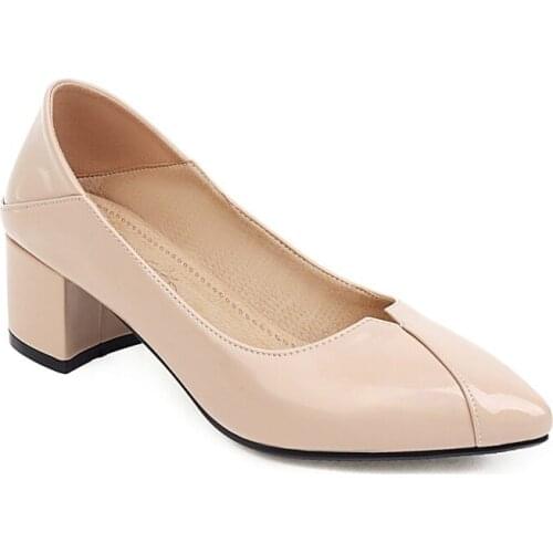 Big Size Pointy cropped sole ladies high heels women shoes woman pumps