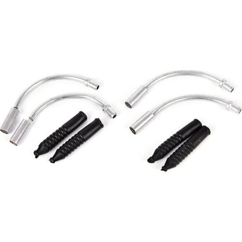 1 Sets V Brake Noodles Cable Guide Bend Tube Pipe Plastic Sleeves Boots Protector Hose MTB Mountain Bike Bicycle