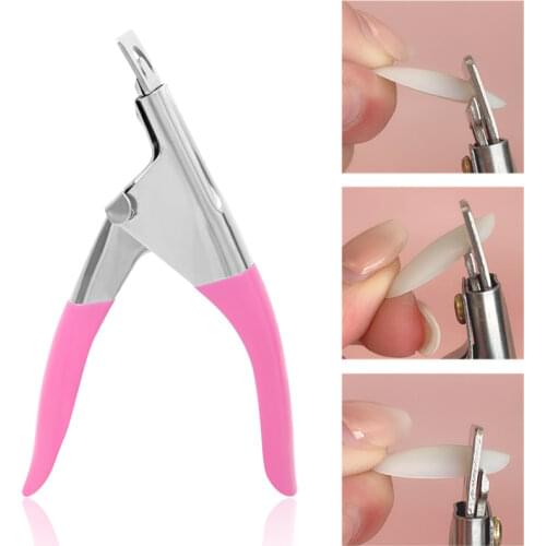 1pcs Fake Nail Clipper Stainless Steel Straight Edge Cutters Acrylic Gel French False Nail Art Tips Trimmer Manicure Tools