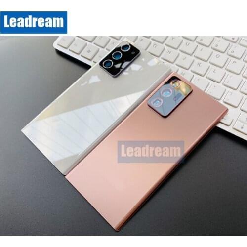 10PCS original for Samsung Galaxy Note 20 Ultra Back Glass Rear Cover Battery Door with Camera Lens With waterproof Adhesive